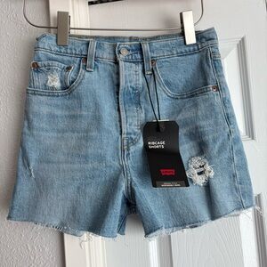 Levi’s Ribcage Cutoff Light Blue Shorts Size 27